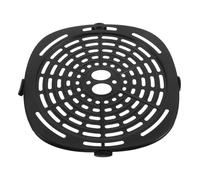 NOLITOY Plaque de Cuisson Antiadhésive 185X185 CM pour Friteuse à Air Chaud - Plateau de Remplacement en Acier au Carbone Noir Compatible Lave-Vaisselle - Accessoire Polyvalent pour