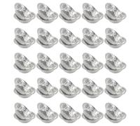 NOLITOY Plaques à Tartelettes en Aluminium 400 Moules Jetables pour Préparation de Mini-Gâteaux et Pâtisseries en Hôtels et Boulangeries