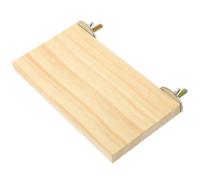 NOLITOY Plateforme en Bois Naturel Grand Espace Résistant au Retrait pour Perroquets et Calopsittes Écrou Papillon en Acier Inoxydable Accessoire pour Cage à Oiseaux