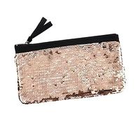 NOLITOY Pochette à Cosmétiques Pailletée pour Femme à Main Élégant Sequins Accessoire Pratique Et pour Stockage des Monnaies Petits Objets Couleur