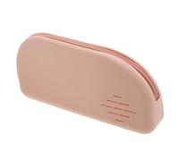 NOLITOY Pochette à Pinceaux de Maquillage Trousse de Maquillage Rose en Silicone Compacte et Portable Fermeture Éclair Pratique pour Voyages de W nd