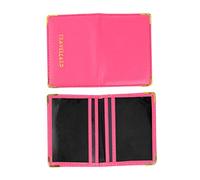NOLITOY Pochette de Protection Carte Bancaire PU Cuir Rose Étui Pratique pour Permis et Cartes Piratage RFID pour Voyage et