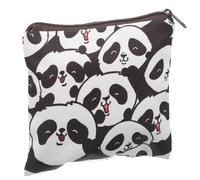 NOLITOY Pochette de Rangement Étanche pour Serviettes Hygiéniques et Tampons Petite Trousse Compacte en Tissu Imperméable Motif Panda Paquet de Voyage Hygiénique pour Adolescentes et