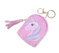 NOLITOY Pochette de Rangement pour Câbles et Petite Monnaie PU Motif Cartoon Licorne Colorée Sac Mini pour Accessoires Électroniques Léger et Portable pour Garçon Fille