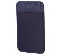 NOLITOY Pochettes Adhésives Support Réutilisable Lot de 2 en Cuir PU Noir sans Résidu Collant pour Organiser Cartes et Accessoires pour Téléphone Portable