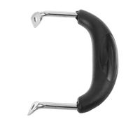 NOLITOY Poignée de Casserole Remplacement Latéral Robuste en Acier Inoxydable et Bakélite Noire Distance Centrale de 72mm, Confortable et Anti-brûlure pour Marmite et Autocuiseur Vapeur