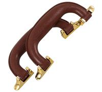 NOLITOY Poignée de Valise en Plastique Café, 2 Pièces, Poignée de Rechange pour Boîte à Outils et Bagage de Voyage, Anses Robustes et Ergonomiques pour Paquet à Main et Mallettes, Usage