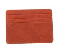 NOLITOY Porte-Cartes Bancaire PU Grain Marron Élégant Protection et Accès Rapide pour Cartes Identité et Cartes de Visite Pochette Fine et Résistante