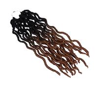 NOLITOY Postiche Tressée Locs Crochet Fibre Synthétique 1b/27 Faux Locs Dreadlocks Femme Cosplay Fête Shopping