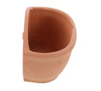 NOLITOY Pot de Fleur Suspendu Terre Cuite Rouge avec Crochet Jardinière Murale pour Balcon et Plantes Support Mural Décoratif Extérieur et Intérieur