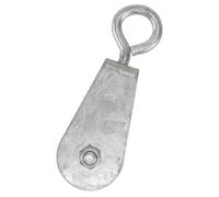NOLITOY Poulie de Traction en Acier Détachable Capacité 80kg Roulement pour Câble et Palan Usage Polyvalent Occasions Multiples
