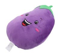 NOLITOY Poupée en Peluche Aubergine Douce 30 Cm, Légume Décoratif, Coussin Câlin Léger pour Sieste Garçon et Filles, Peluche Décorative Chambre, Amusant Fruits Légumes