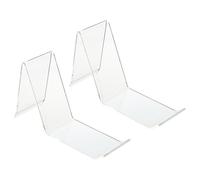 NOLITOY Présentoir à Chaussures en Acrylique Transparent 2 Pièces, Support Multi-Tailles Léger, pour Magasin De Détail Et Centre Commercial, pour Baskets, Sandales Et Chaussures Décontractées