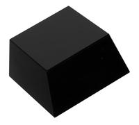 NOLITOY Présentoir à Trophée en Cristal Gravable Trapézoïdal Noir 8x8x4,5 Cm, Socle Stable pour Médailles et Récompenses, Support D’Exposition Minimaliste Cérémonie et Collection