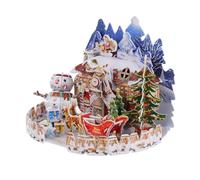 NOLITOY Puzzle 3D de Noël Maison en Papier 368 Pièces Blocs de Construction DIY pour Garçon et Filles Dès 6 Ans Créatif de Fête de Noël Activité Parent-Garçon et Filles Décoration