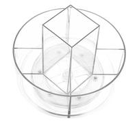 NOLITOY Rack De Stockage Rotatif Outil Rotatif Couvercle Contenant De Maquillage Organisateurs De Vanité Supports D'étagère Produit Titulaire Pivot L'animal De Compagnie Transparent