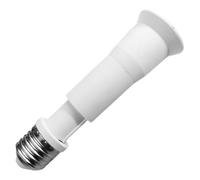 NOLITOY Rallonge Télescopique pour Douille E27, Prise E27 Extensible, Douille D’ampoule Allongée en Plastique et Métal, 1 Pièce, Adaptée à L’installation Extérieure et Intérieure