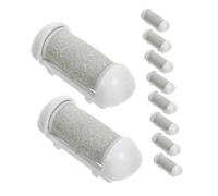 NOLITOY Râpe-pieds Électrique 10 Pièces Têtes De Rechange Gris Abrasif Pour Élimination Callosités Pied Compatible Appareil De Pédicure Pour Soin Pieds à Domicile