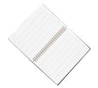 NOLITOY Registre Comptable des Stocks 1 Cahier à Grille Horizontal avec Couverture PP Transparente Pages Lignées Vierges pour Gestion Financière Suivi des Dépenses en Bureau Entrepôt