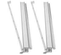 NOLITOY Règle de Mahjong 45 Cm en Plastique Transparent 2 Pièces Outil de Poussée pour Tuiles Mahjong Support Intégré Accessoire Pratique pour Jeux de Société