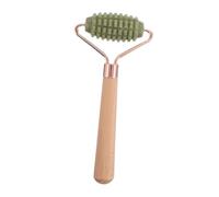 NOLITOY Roller De Massage Jade Naturel Avec Poignée Pour Visage Yeux Et Cou Outil De Soin Peau Compact Pour Détente Musculaire Et Voyage