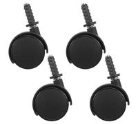 NOLITOY Roulettes Pivotantes Robustes 32x10mm en Nylon et Plastique Lot de 4 pour Meubles et Petits Appareils Électroménagers la Cuisine et Bureau