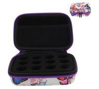 NOLITOY Sac de Rangement pour Flacons Huiles Essentielles Compartiments Étui et Résistant aux Impacts Léger et Compact pour Voyage et Collection