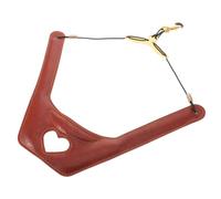 NOLITOY Sangle de Saxophone Alto et Ténor Marron avec Double Épaule Réglable en Polyester et Pu Design Creux de Cœur, pour Orchestres et Cours Collectifs