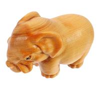 NOLITOY Sculpture d'Éléphant en Bois, Décoration Créative et Robuste pour Chambre d'enfant et Meuble, Finition Délicate