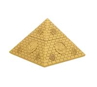NOLITOY Sculpture Pyramide Égyptienne en Résine 9 CM Figurine Décorative Miniature D’Égypte Antique pour Décoration Intérieure Bureau et Étagère Ornement de Style Égyptien Authentique