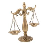 NOLITOY Sculpture Vintage Balance pour Bureau Décoration Justice Scale avec Support Rangement Ornement Élégant pour Bureau Bibliothèque et Cabinet Avocat