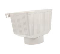 NOLITOY Seau Collecteur Gouttière Collection Pluie Système De Collecte d'eau Inverseur De Descente Pluviale Barils De Récupération d'eau Plongeur PVC Blanche