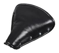 NOLITOY Selle de Vélo Vintage en Cuir Design Simple et Coussin à Ressorts, Noir, Compatible Tricycles, Confortable pour Promenades Entre Amis