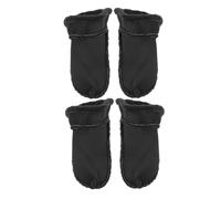 NOLITOY Semelles Intérieures Chaudes et Épaisses pour Sabots D’Hiver Doublure en Peluche Amovible Taille 42-43 Lot de 2 Paires Noir Semelles D’Hiver Confortables et Isolantes