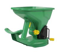 NOLITOY Semoir de Jardinage Portable à Manivelle, Épandeur de Semences Vert Compact, Matériel de Semis Manuel Léger pour Pelouse et Potager, Dispersion Ajustable, Outil de Jardin Pratique