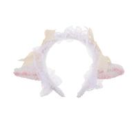 NOLITOY Serrage-Tête Lolita en Dentelle avec Oreilles D’Agneau Accessoire Mignon pour Cosplay et Fêtes Bandeau Léger et Confortable pour Femmes et Jeunes Filles Coiffure Sweet Lolita