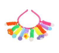 NOLITOY Serre-tête Original pour Filles avec Fleur Colorée Bandeau Carnaval Confortable Acrylique Accessoire Photo et Costume Amusant pour Fêtes et Événements
