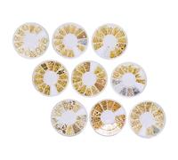 NOLITOY Set De Boîtes Décorations Nail Art Accessoires Éblouissants Pour Et Rivets Et Charms Brillants Pour Créations Manucure Et Artisanat