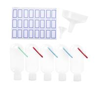 NOLITOY Set de Bouteilles de Voyage Plastique avec Crochet Étanches et Portables pour Shampooing Parfum Accessoires Pratiques pour Trousse et Valise