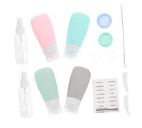 NOLITOY Set de Flacons Voyage Silicone Résistant pour Lotion Bouteilles Cosmétiques Rechargeables Étanches Conteneurs Légers pour Liquide de Beauté Portable