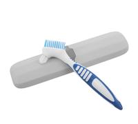 NOLITOY Set de Nettoyage Prothèse Dentaire Portable avec Brosse et Boîte de Rangement Bleue Entretien Pratique pour Dentiers et Appareils Orthodontiques Voyage