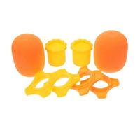 NOLITOY Set De Protections Microphones Anti-chute Et Anti-éclaboussures Avec Protections Mousse Orange Épaisses Anneaux Antidérapants Et Manchons Adaptés Pour Performances Et Interviews