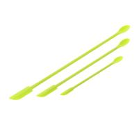NOLITOY Spatule à Crème Silicone 3 Pièces Kit Mini Spatule Cosmétique Vert sans Bavure Facile à Nettoyer pour Flacon de Cosmétiques et Beurre de Cacahuète