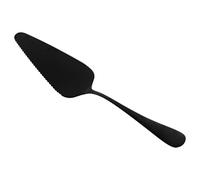 NOLITOY Spatule à Pizza Dentelée et Pelle à Gâteau en Acier Inoxydable 304 Noir Ustensile Cuisine pour Couper Fromage, Crème et Pâtisserie, Facile à Nettoyer