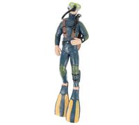 NOLITOY Statue de Plongeur Réaliste pour Aquarium Figurine Aquanaute Décorative Compacte et Ornement de Réservoir Poisson pour Eau Douce et Accessoire Décoratif Daquarium