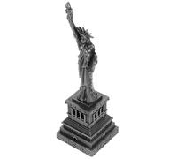 NOLITOY Statue Liberté Métal Décoratif Gris Objet Ornement Compact pour Bureau et Maison Sculpture Artisanale Créative pour Décoration Intérieure