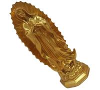 NOLITOY Statue Religieuse en résine dorée Figurine compacte Ornement catholique décoratif pour Bureau et intérieur Sculpture Artisanale symbolisant la Paix et la
