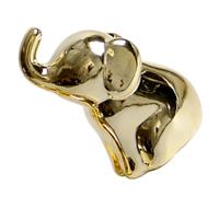 NOLITOY Statuette Céramique Dorée Petite Sculpture Décorative pour Bureau Salon Maison