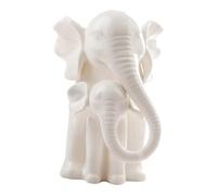 NOLITOY Statuette Maman Blanche avec Garçon Fille Sculpture Adorable pour Décoration Bureau Chambre Salon Cadeau Animal Original et Stable