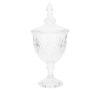NOLITOY sucrier en verre sucre hermétique décor bonbonnière bocaux avec couvercles Boîte de conservation de bonbons réservoir en verre couronne au citron